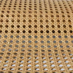 15,7 colio pločio rotango rotangas, skirtas rotango projektams, austas tinklinis rotangas baldams, kėdėms, spintelėms, luboms 45x500cm kava