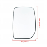 1 pora automobilio kairiųjų/de&scaron;inių &scaron;ildomų durų sparnų galinio vaizdo veidrodžio stiklai, skirti Ford Transit MK6/MK7 2000-2011 2012 2013 2014 automatinis keitimas