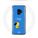 Coque pour Samsung Galaxy S9 Bangtan BTS BT21 Chimmy Jimin Fond Bleu