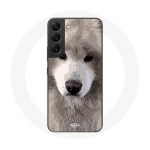 Coque pour Samsung Galaxy S22 Samoy&egrave;de Gris Race de chiens