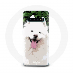 Coque pour Samsung Galaxy S10 Edge Samoy&egrave;de Blanc Race de chiens