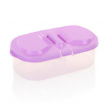 &Scaron;viežias maistas Grūdų pupelių užkandžiai Padažas Sandėliavimo dėžutė Virtuvės konteineris plastikinis dėklas violetinė