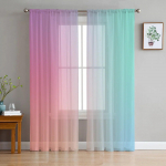Miegamasis Permatomos užuolaidos Starlight Rainbow Spots Svetainė Virtuvė Langas Užuolaidos Sodas Terasa Balkonas Miegamasis Permatomos užuolaidos 135W x 114H(cm)
