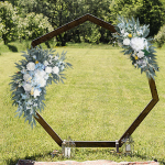 2 vnt Vestuvių arkos gėlės Dirbtinės gėlės kaimi&scaron;kos rankų darbo žalių lapų sveikinimo ženklas