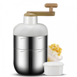 Rankiniu būdu valdomas ledo smulkintuvas sniego kūgio ma&scaron;ina Ne&scaron;iojamas rankinis skutas ledo aparatas su nemokamu ledu