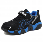 Vaiki&scaron;ki batai berniukams sportiniai batai tinkliniai berniukų batai vidutiniai ir dideli berniukai studentai laisvalaikio batai berniukams 36 juoda/karali&scaron;kos mėlynos spalvos