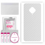 apgo Protective Skin Sticker for the back compatible with Vivo S1 Prime, Wrap Film, Foil, Vinyl - Pattern Transparent Carbon