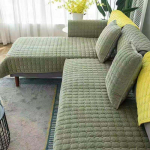 Vienspalvis neslystantis sofos užvalkalas Storas mink&scaron;tas sofos rank&scaron;luostis, skirtas svetainės baldams dekoruoti sofos užvalkalai sofos užvalkalai 110x240cm armijos žalia spalva