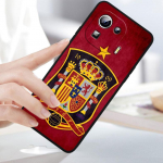 Ispanija Ispanijos raudonos vėliavos dangtelis, skirtas Xiaomi Mi 13 Pro Lite 12X 12 11 11T 11i 10T 10 Pro Lite Ultra 5G juodas telefono dėklas Mi 10S