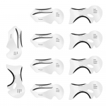 10 vnt. Pro Eyeliner Trafaretų rinkinys Antakių &scaron;ablonų formavimo įrankiai Rėmeliai kortelės akių &scaron;e&scaron;ėlių makiažo priemonė