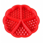 Maisto klasės silikoninė vaflinė forma &bdquo;pasidaryk pats&ldquo; pyrago forma Nelipni silikoninė kepimo formų rinkinys virtuvės kepimo reikmenų vaflių virimo aparatas Heart-shaped