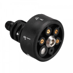 Plastikinis 6 viename reguliuojamas antgalis, skirtas 1/4 colio auk&scaron;to slėgio belaidžio ploviklio valikliui vandens pistoleto dalies žarnos antgalis automobilių plovimo priedas