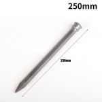 1 vnt. karbido akmens drožimo kaltas, didelis kietumas, tikslūs pjūviai, lygios linijos, įrankis, ranka drožtas betono, plieno kaltas 250mm Pointed Head