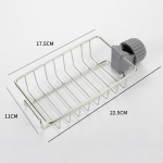 Džiovintuvas Muilo laikymas Nerūdijančio plieno indų &scaron;luostė Plieninė kempinės lentyna Reguliuojamas stovas Sausos virtuvės krep&scaron;elis Apdailos mai&scaron;ytuvas Rank&scaron;luostis Baseinas