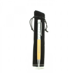 Pierres et Min&eacute;raux. Stylo min&eacute;raux Howlite des USA. Couleur Jaune dor&eacute;.