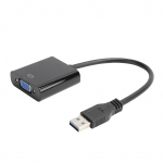 USB 3.0 į VGA adapterio kabelis 1920x1080 arba Vaizdo keitiklis 5.0Gbps skirtas Windows 7810