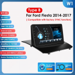 Ossuret 2din Android Automobilio radijas Ford Fiesta 2009 - 2017 m. Automobilio radijas Multimedia Vaizdo grotuvas GPS navigacija Pagrindinis įrenginys Carplay 4G WIFI I&scaron;manusis DVR W1 C 8Core 2G 32G AI