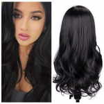 Ilgi banguoti perukai Ombre pilka iki arbūzo raudona juoda pilka violetinė mėlyna ruda sintetiniai plaukai juodai baltiems moterų Cosplay vakarėliui 26 inch