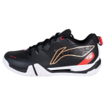 Li Ning 2 SE Guminiai Patogūs Universalūs Neslystantys Atsparūs Dilimui Lengvi Žemi Badmintono Batai Unisex Batai Juodi Raudoni AYZU001-3 43