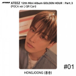 ATEEZ 12-asis mini albumas Golden Hour 3 dalis POCA versija. Oficiali fotokortelė QR vaizdo kortelė Hongjoong - QR #1