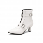 Stambiais kulnais Ankle Boots Moteri&scaron;ki Smailianosiai Žieminiai Batai Moteri&scaron;ki Sagtis Didelis Dydis Botas Individualūs Džinsiniai zapatos mujer WSH4726 34