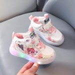 &Scaron;viečiantys mieli animaciniai vaiki&scaron;ki batai mergaitėms Sportbačiai LED Vaikams Mergaitėms &Scaron;viečiantis sportbačio 21 (Insole 13.3cm) rožinė