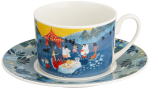 Yamaka Shoten MOOMIN Kavos puodelis Mikrobangų krosnelėje Moomin Nordic Day Vestuvės Pagaminta &bdquo;Luonto&ldquo; ir Lėk&scaron;tutė, &Scaron;ventė, Saugus, Prekė, Stilius, Dovana mamai, Dovana,