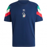Adidas Originals patogus ir stilingas apvalios apykaklės megztukas su ra&scaron;tu spausdintas trumpomis rankovėmis mar&scaron;kinėliai vyrams Vir&scaron;utiniai drabužiai Tamsiai mėlynas IY4631 3XL