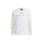 Adidas X National Geographic Bendradarbiavimo Techninis Mar&scaron;kinėlis Lauko Greitai Džiūstantis Sportinis Raidžių Spaudas Apvalus Kaklas Ilgomis Rankovėmis Mar&scaron;kinėlis Vyri&scaron;ki Vir&scaron;utiniai Drabužiai Baltas IL8976 M
