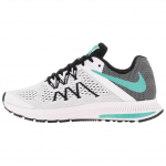 Nike Zoom Winflo 3 Patogūs universalūs neslystantys ilgaamžiai kvėpuojantys žemi bėgimo bateliai moteri&scaron;ki sportbačiai Balti pilki 831562-101 39