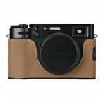 Aliuminio Metalo Fotoaparato Krep&scaron;ys Natūralios Odos Pusės Korpuso Dėklas Fujifilm X100V Fuji x100v Baterijos Atidarymas Apatinis Dangtelis