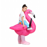 Flamingo pripučiamas kostiumas Vaikams Jojanti ant vienaragio Kostiumai Linksmas Triu&scaron;io Fancy Cosplay Suknelė &Scaron;ventės Helovino Kostiumas Suaugusiems One Size