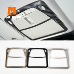 for Nissan x-trail t32 Rogue Murano Sentra Pathfinder Front Rear Reading Lampshade Light Cover Trim ABS Carbon/Chrome 2015-2018 after reading