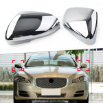Chromuotas automobilio galinio vaizdo veidrodžio dangtelis skirtas Jaguar XF XFR XFR-S XJ XJR XK XKR XKR-S XE 2010 2011 2012 2013 2014 2015 m. Left Side