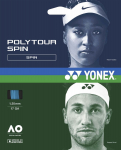 YONEX Poly Tour Spin 120 teniso stygos PTGS120 Kobalto mėlyna (1,20 mm)