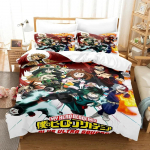 Mano Herojų Akademija Patalynės Komplektas Japonų Anime Patogus Antklodės Užvalkalas Viengulis Dvigulis Karalienės Dydis Dvynių Pilno Dydžio Antklodės Užvalkalas Paauglių Miegamasis EU Single(135*200cm)3pcs