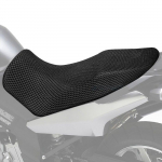 Housse de si&egrave;ge - Suzuki V-Strom 650 / XT 17-25 - Tissu maill&eacute; 3D - Confort am&eacute;lior&eacute; - Fixation rapide juoda