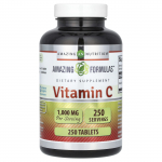 Nuostabi mityba, vitaminas C, 1000 mg, 250 tablečių