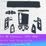 Skirta MG Cyberster Pilnas interjero plėvelių rinkinys GPS navigacijos ekrano apsauginis lipdukas Pavarų svirties panelė TPU Skaidrios Anti-scratch plėvelės For LHD