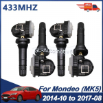 4 vnt. 433 MHz padangų slėgio jutiklis Ford Mondeo MK5 2014-2017 TPMS jutikliui EV6T-1A180-CB EV6T-1A180-CC EV6T-1A180-CE For Mondeo MK5