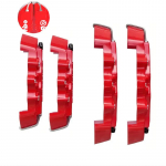 KUNBABY 8 spalvų ABS plastiko stabdžių suportų dangtelis 4 vnt./rinkinys 3D stiliaus (Ateikite be klijų) 2 pcs M and 2 pcs S raudona