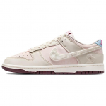 Nike Dunk Low vir&scaron;utiniai riedlenčių batai Moteri&scaron;ki smėlio spalvos rožiniai IQ1145-610 40
