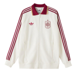 Adidas Ispanijos i&scaron;vykos himninė striukė Off White Vyri&scaron;ka vir&scaron;utinė apranga JZ2249 3XL white