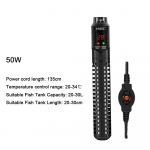 50-500W Akvariumo &scaron;ildymo strypas Reguliuojamas I&scaron;jungti vandenyje Akvariumo panardinamas &scaron;ildytuvas Skaitmeninis LCD ekranas