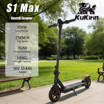 KuKirin S1 Max Suaugusiųjų Elektrinis Paspirtukas 350W Variklis Visureigis E-paspirtukas 36V10.4AH Baterija 8 Colių Padanga Sulankstomas E-paspirtukas