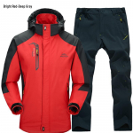 Unisex neperpučiamas ir neper&scaron;lampamas striukės ir kelnių komplektas pavasariui/rudeniui &ndash; idealus alpinizmui XXXL