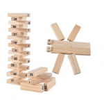 Žaidimas su mediniu griovimo bok&scaron;tu kaip Jenga Kids Family Tradicinė lenta smėlis