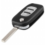 2/3 mygtukų automobilio raktų pakabuko dėklas Shell atverčiamas sulankstomas dangtelis, tinkantis Renault Fluence Clio Megane Kangoo Modus 3 Buttons
