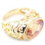Bague 'Fusion' Ambre