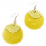 Les Tr&eacute;sors De Lily [L5190] - Boucles Cr&eacute;ateur 'Kilimanjaro' jaune